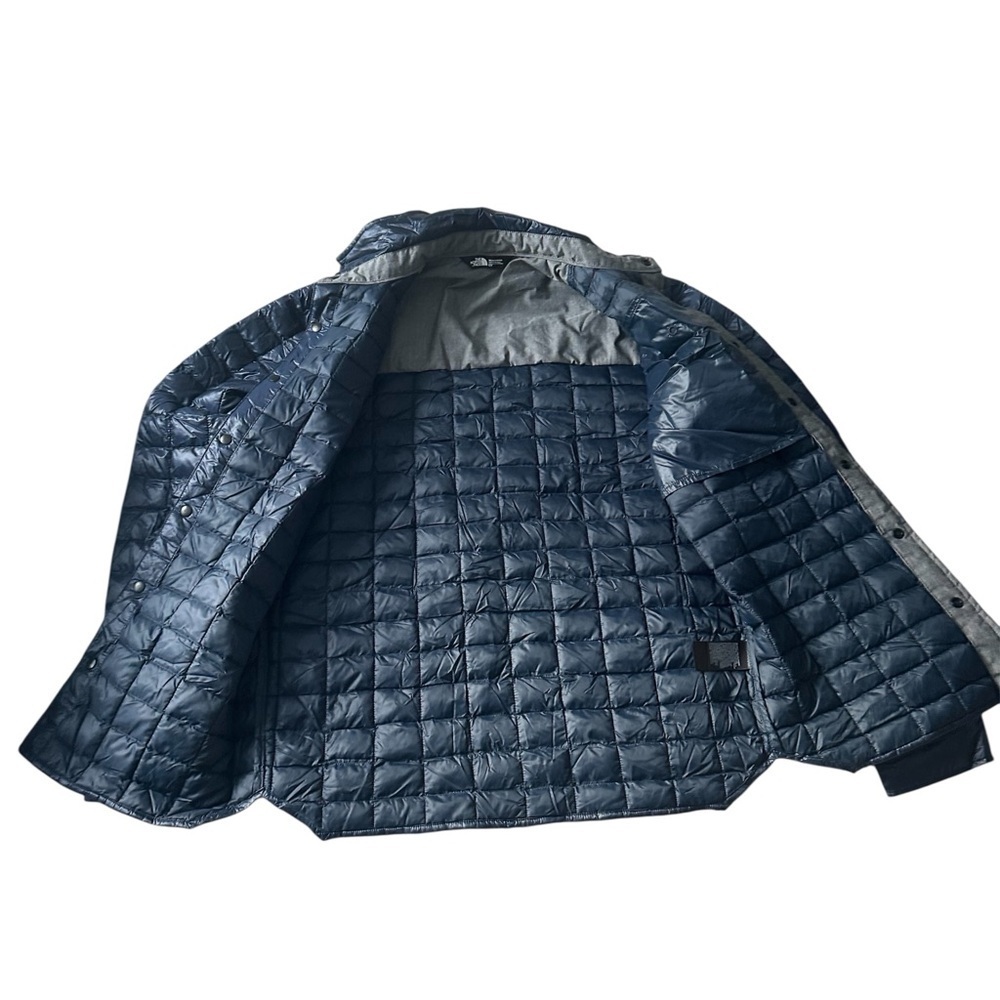The North Face Summit Navy ThermoBall Reyes Puffer Jacket Mens Small NWOT - Picture 6 of 12
